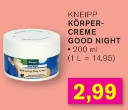 KODi KNEIPP KÖRPER- CREME GOOD NIGHT Angebot