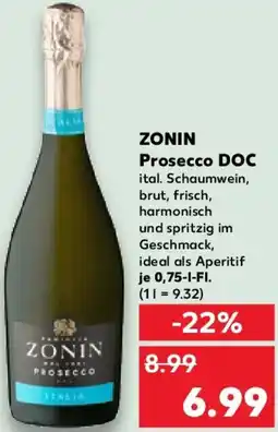 Kaufland ZONIN Prosecco DOC Angebot