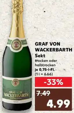 Kaufland GRAF VON WACKERBARTH Sekt Angebot
