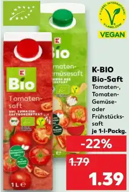 Kaufland K-BIO Bio-Saft Angebot