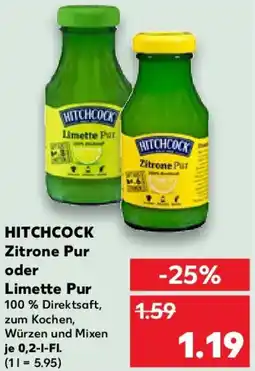 Kaufland HITCHCOCK Zitrone Pur oder Limette Pur Angebot