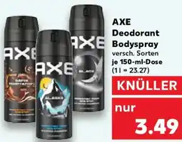 Kaufland AXE Deodorant Bodyspray Angebot