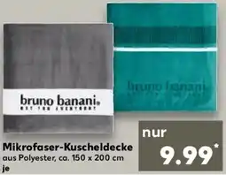 Kaufland bruno banani Mikrofaser-Kuscheldecke Angebot