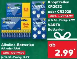 Kaufland VARTA Batterien Angebot