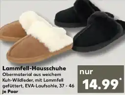 Kaufland Lammfell-Hausschuhe Angebot