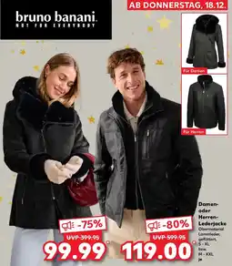 Kaufland bruno banani Damen oder Herren Lederjacke Angebot