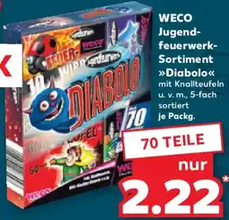 Kaufland WECO Jugendfeuerwerk Sortiment Diabolo Angebot