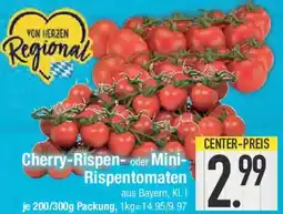 E-Center Cherry-Rispen oder Mini Rispentomaten Angebot