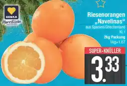 E-Center EDEKA Herzstücke Riesenorangen ,,Navelinas" Angebot