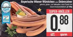 E-Center Bayerische Wiener Würstchen oder Debrecziner Angebot