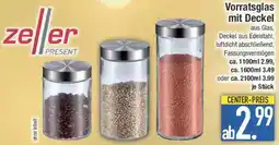 E-Center Zeller Vorratsglas mit Deckel Angebot