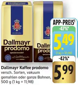Edeka Neukauf Dallmayr Kaffee prodomo Angebot