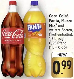 Edeka Neukauf Coca-Cola, Fanta, Mezzo Mix Angebot