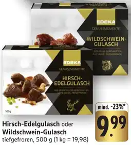 Edeka Neukauf EDEKA GENUSSMOMENTE Hirsch-Edelgulasch oder Wildschwein-Gulasch Angebot