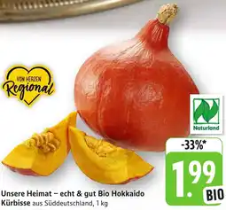 Edeka Neukauf Unsere Heimat - echt & gut Bio Hokkaido Kürbisse Angebot