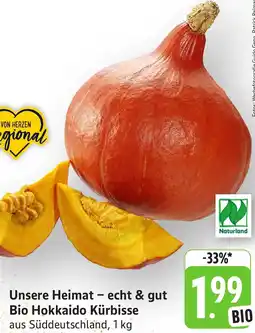 Edeka Neukauf Unsere Heimat - echt & gut Bio Hokkaido Kürbisse Angebot