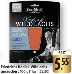Edeka Neukauf Friedrichs Kodiak Wildlachs geräuchert Angebot