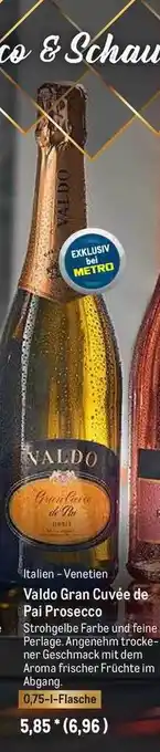 METRO Valdo Gran Cuvée De Pai Prosecco Angebot