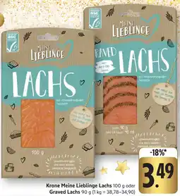 Edeka Neukauf Krone Meine Lieblinge Lachs oder Graved Lachs Angebot