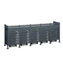 Netto Marken-Discount Westmann Metall Mülltonnenverkleidung Planum anthrazit 150cm - versch. Ausführungen Angebot