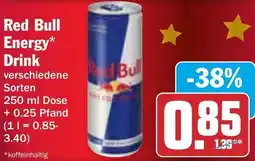 HIT Red Bull Energy Drink Angebot