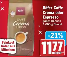 HIT Käfer Caffe Crema oder Espresso Angebot