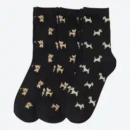 NKD Damen-Socken mit Hunde-Motiv, 3er-Pack Angebot