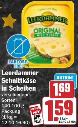 HIT Leerdammer Schnittkäse in Scheiben Angebot
