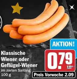 HIT Klassische Wiener oder Geflügel-Wiener Angebot