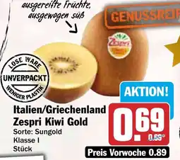 HIT Italien/Griechenland Zespri Kiwi Gold Angebot