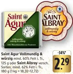 Edeka Neukauf Saint Agur Vollmundig & würzig oder Saint Albray Angebot