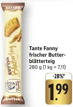 Edeka Neukauf Tante Fanny frischer Butterblätterteig Angebot