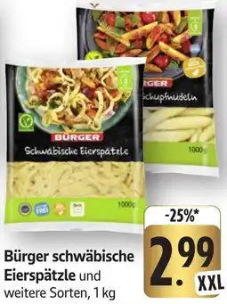Edeka Neukauf Bürger schwäbische Eierspätzle Angebot