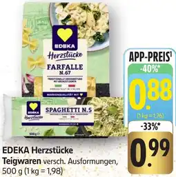 Edeka Neukauf EDEKA Herzstücke Teigwaren Angebot