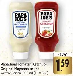 Edeka Neukauf Papa Joe's Tomaten Ketchup, Original Mayonnaise Angebot