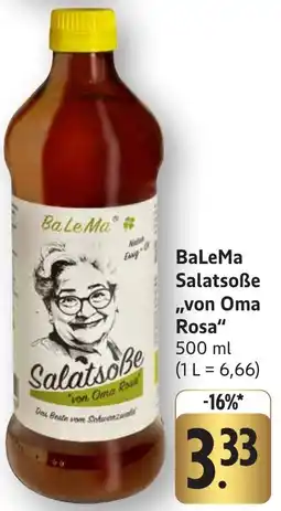 Edeka Neukauf BaLeMa Salatsoẞe ,,Von Oma Rosa" Angebot