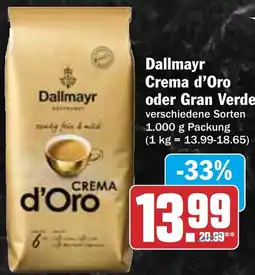 HIT Dallmayr Crema d'Oro oder Gran Verde Angebot