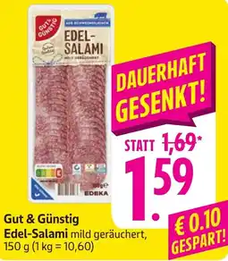 Edeka Neukauf Gut & Günstig Edel-Salami Angebot
