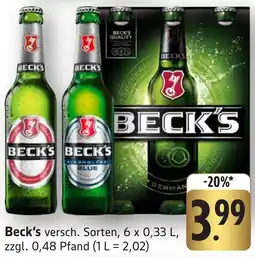 Edeka Neukauf Beck's Angebot