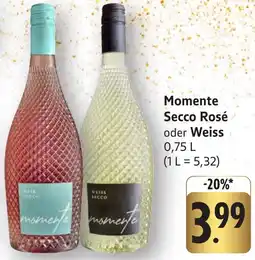 Edeka Neukauf Momente Secco Rosé oder Weiss Angebot