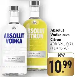 Edeka Neukauf Absolut Vodka auch Citron Angebot