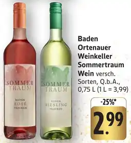 Edeka Neukauf Baden Ortenauer Weinkeller Sommertraum Wein Angebot