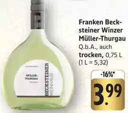 Edeka Neukauf Franken Becksteiner Winzer Müller-Thurgau Angebot