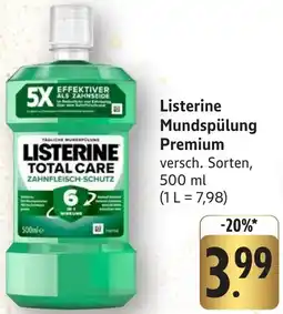 Edeka Neukauf Listerine Mundspülung Premium Angebot