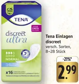 Edeka Neukauf Tena Einlagen discreet Angebot
