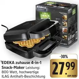 Edeka Neukauf EDEKA zuhause 4-in-1 Snack-Maker Angebot