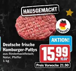 HIT Deutsche frische Hamburger Pattys Angebot