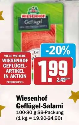 HIT Wiesenhof Geflügel Salami Angebot
