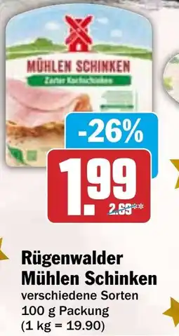HIT Rügenwalder Mühlen Schinken Angebot