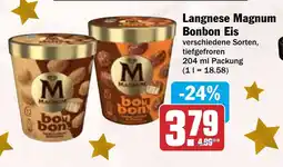 HIT Langnese Magnum Bonbon Eis Angebot